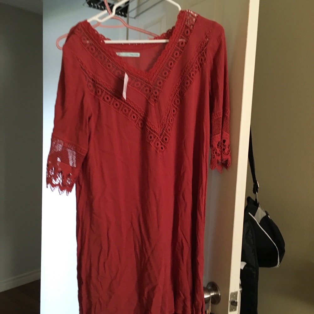 Maurice. Dress.  Burnt orange